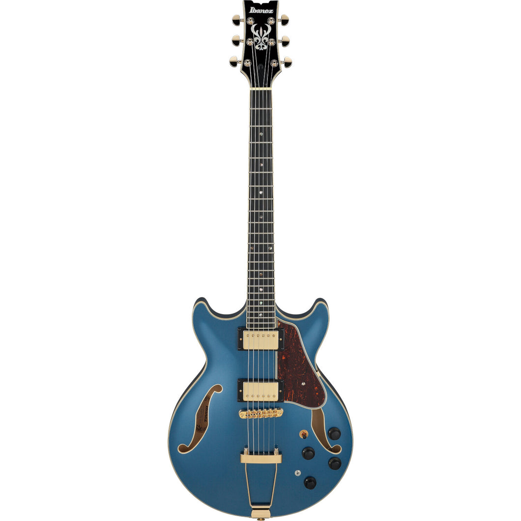 Ibanez AMH90 Artcore Expressionist Semi-Hollow - Prussian Blue Metallic