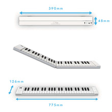 Load image into Gallery viewer, Blackstar Carry-On Folding Piano 49 Key - White
