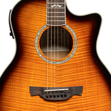 Load image into Gallery viewer, Crafter Noble Series Small Jumbo Electro Acoustic Guitar - Vintage Sunburst

