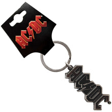 Load image into Gallery viewer, AC/DC Keychain: 3D Silver Logo
