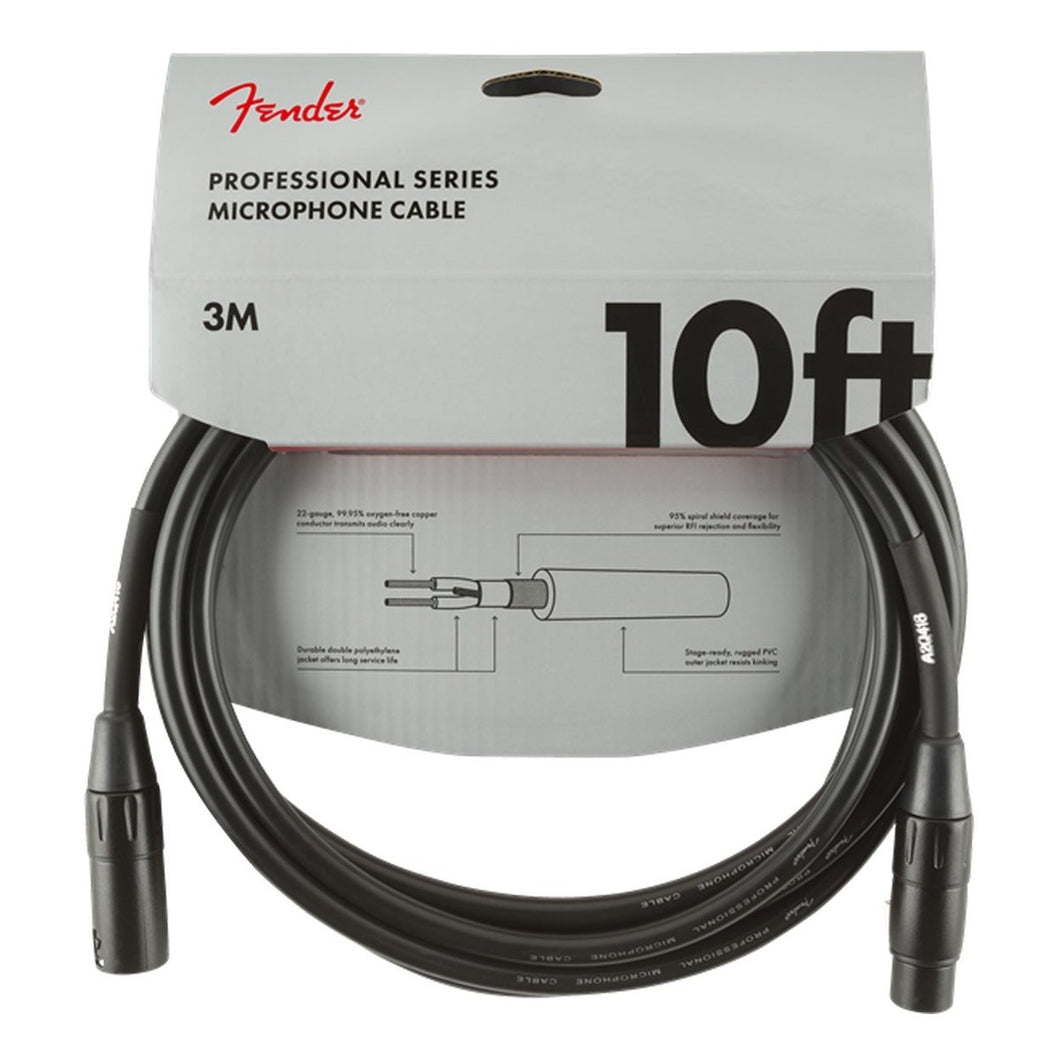 Fender Professional Series 10ft Microphone Lead