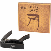 Load image into Gallery viewer, Flight FC-BK Aluminium Ukulele Capo - Black
