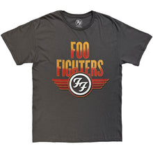 Load image into Gallery viewer, Foo Fighters Unisex T-shirt: Wings (Charcoal Grey)
