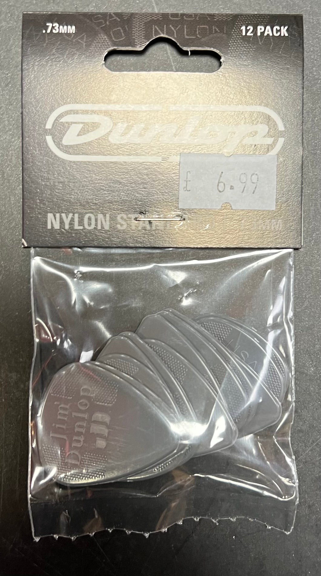 Dunlop Nylon 12 Pack of Plectrums - 0.73mm