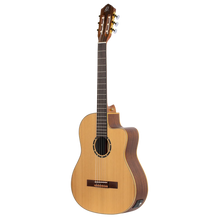 Load image into Gallery viewer, Ortega RCE131SN Electro-Acoustic Classical Guitar w/Gigbag - Natural
