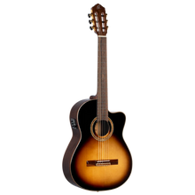 Load image into Gallery viewer, Ortega RCE158SN-TS Electro-Acoustic Classical Guitar w/Gigbag - Tobacco Sunburst
