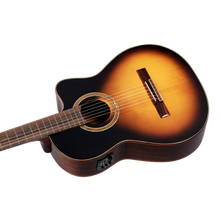 Load image into Gallery viewer, Ortega RCE158SN-TS Electro-Acoustic Classical Guitar w/Gigbag - Tobacco Sunburst
