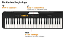 Load image into Gallery viewer, Casio CT-S100 Electronic Keyboard Bundle w/ Free Online Casio Lessons
