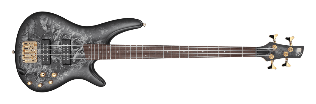 Ibanez SR Series SR300EDX Electric Bass Guitar - Black Ice Frozen Matte