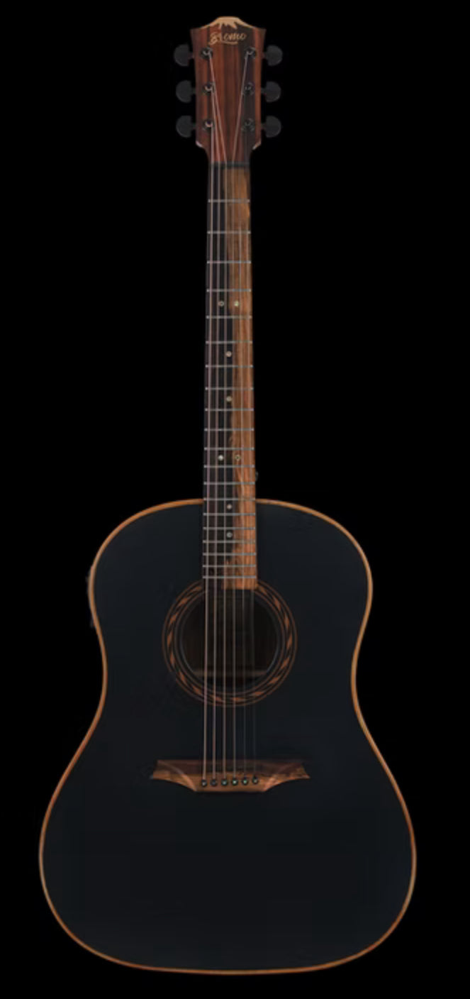Bromo BAT9MEBK Tahoma Electro Acoustic Dreadnought - Black