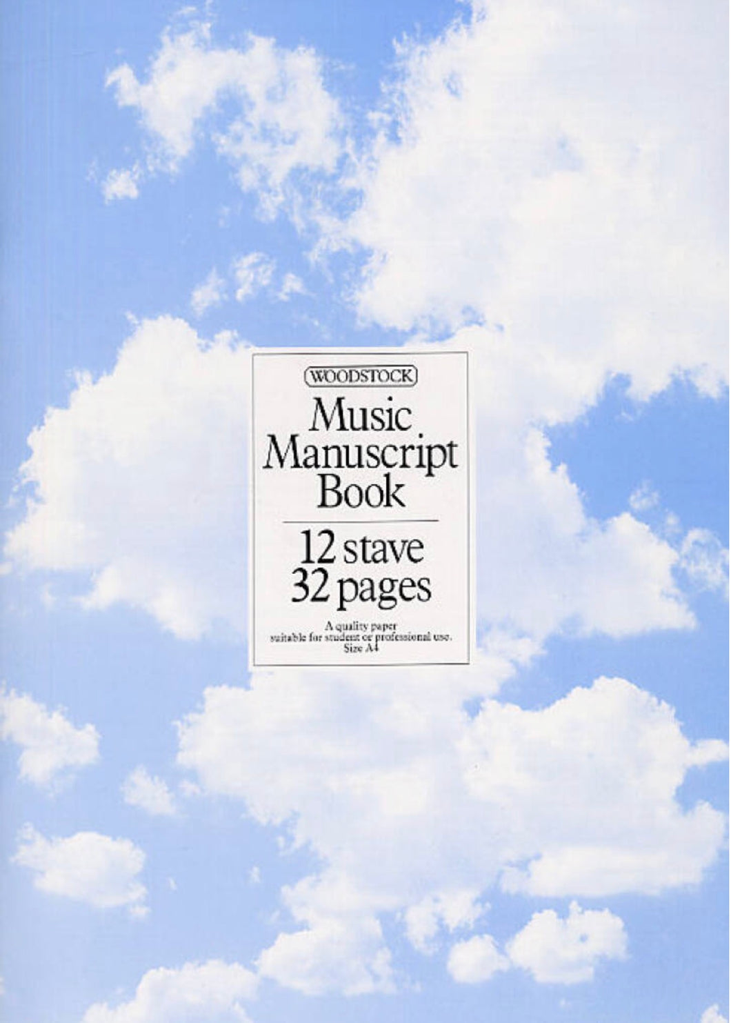 Music Manuscript Book: 12 Stave 32 Pages
