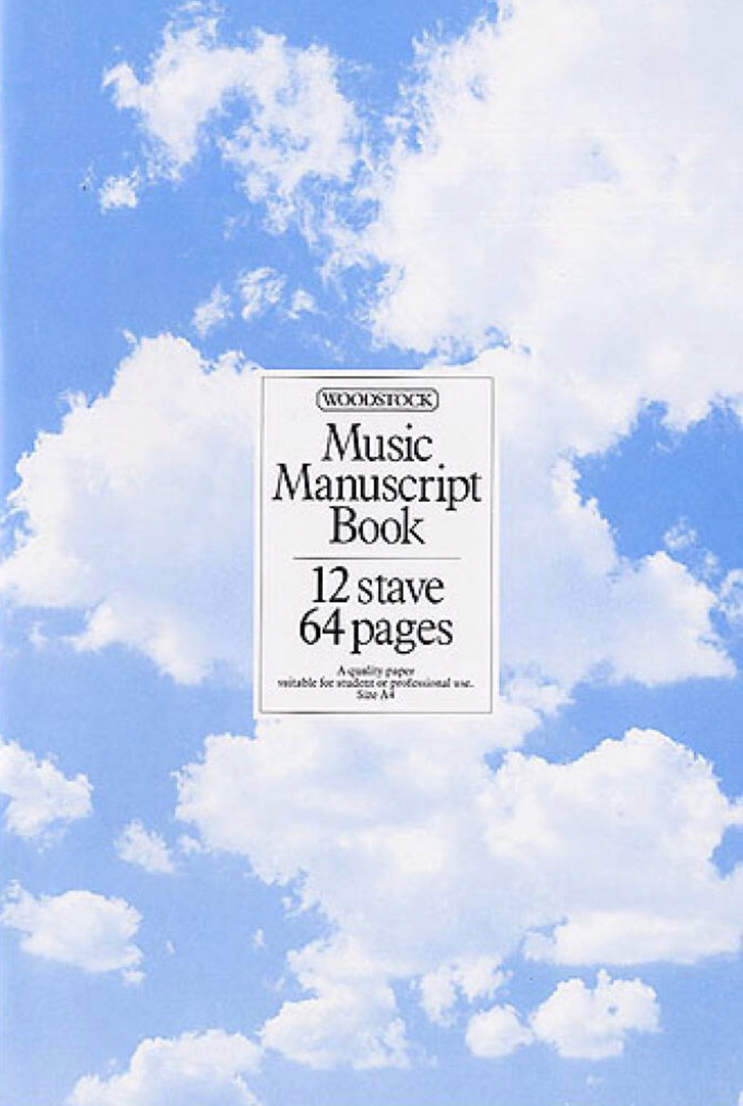 Music Manuscript Book: 12 Stave 64 Pages Stitched