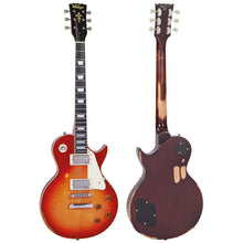 Load image into Gallery viewer, Vintage V100 ICON Electric Guitar - Distressed Cherry Sunburst
