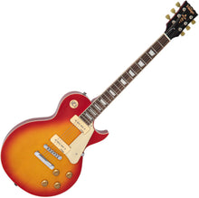 Load image into Gallery viewer, Vintage V100 ReIssued ‘ Twin Soapbar’ Electric Guitar - Cherry Sunburst

