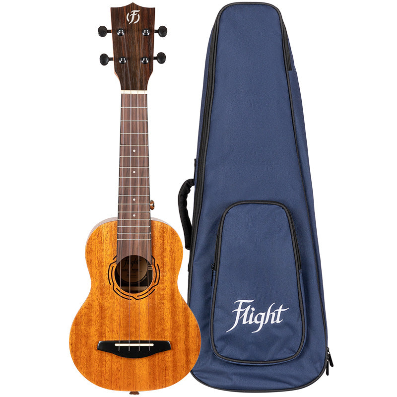 Flight NUS500 Solid Top Soprano Ukulele - Natural