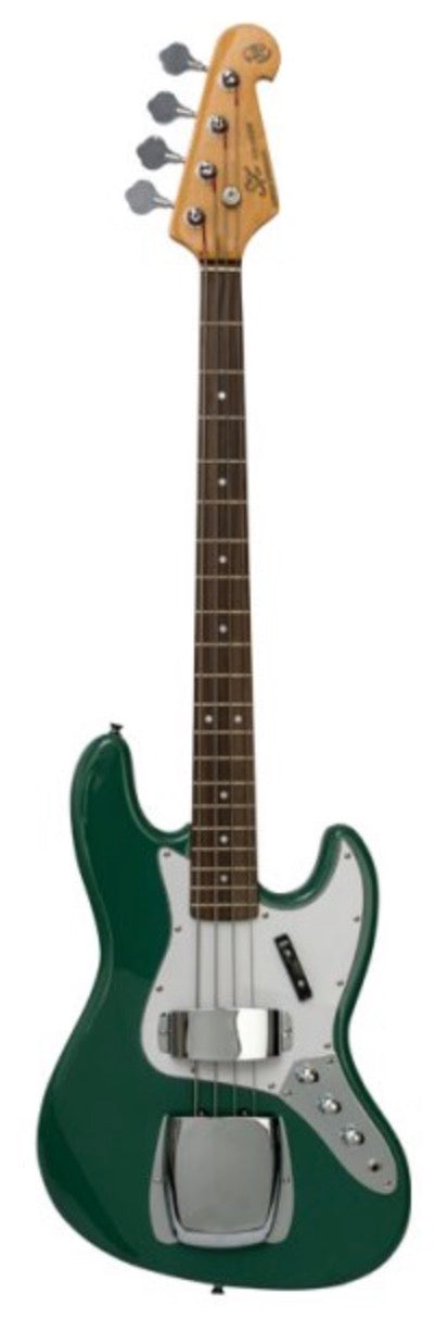 SX Electric JB-Style Bass Guitar - Vintage Green