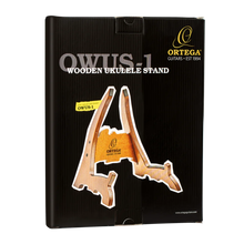 Load image into Gallery viewer, Ortega Wooden Ukulele Stand - Dark Brown
