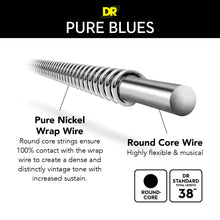 Load image into Gallery viewer, DR Pure Blue 9-42 Electric Guitar Strings - PHR9
