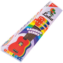 Load image into Gallery viewer, Laka Rainbow Series Soprano Ukulele - Red

