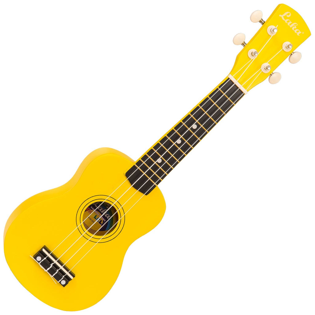 Laka Rainbow Series Soprano Ukulele - Yellow