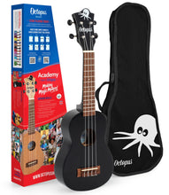 Load image into Gallery viewer, Octopus  UK200D Academy Series Soprano Ukulele - Matte Black
