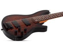 Load image into Gallery viewer, Schecter C-5 Standard 5-String Electric Bass Guitar - Tobacco Burl

