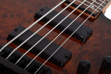 Load image into Gallery viewer, Schecter C-5 Standard 5-String Electric Bass Guitar - Tobacco Burl
