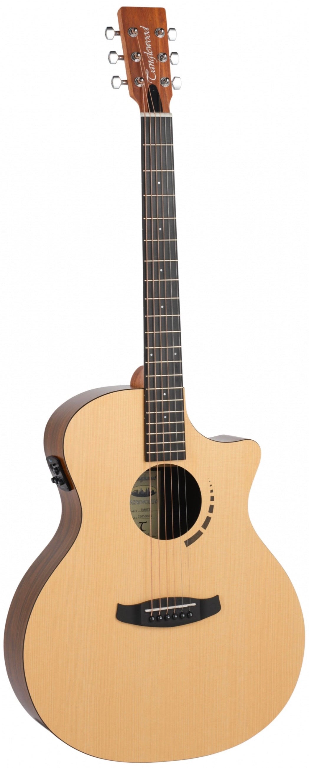 Tangelwood TM6CE Auditorium Electro-Acoustic Guitar - Natural