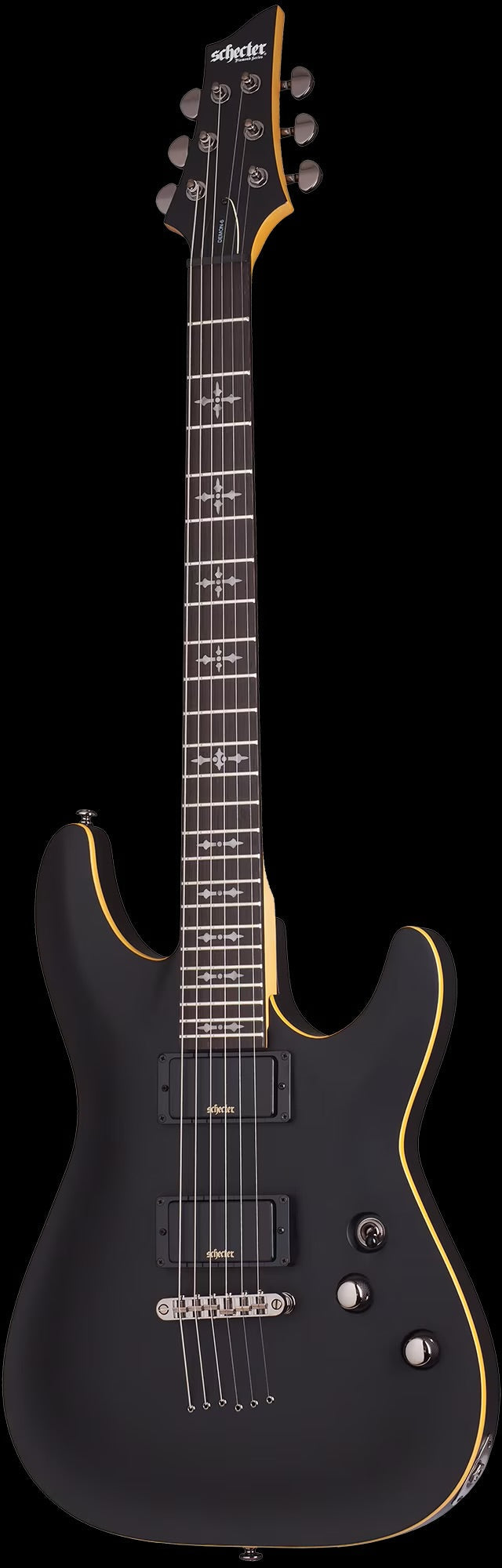 Schecter Demon-6 Electric Guitar - Aged Black Satin