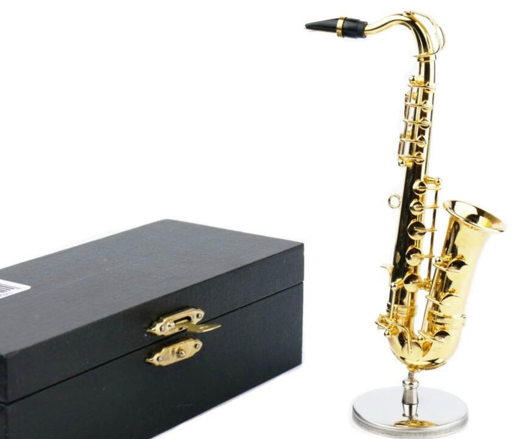 Agifty Miniature Sax w/Stand & Gift Case (AGFTYI1004)
