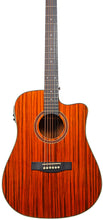 Load image into Gallery viewer, Chord Sundown Electro-Acoustic Dreadnought Guitar - Dark Zebrano
