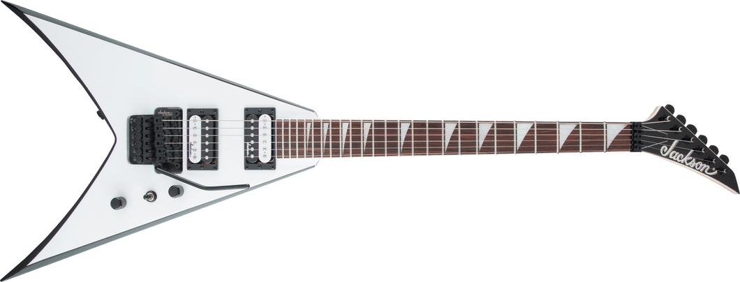 Jackson JS32 JS Series King V Electric Guitar - White w/Black Bevels