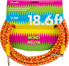 Load image into Gallery viewer, Fender MonoNeon Series 18.6ft Instrument Cable

