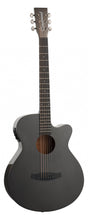 Load image into Gallery viewer, Tanglewood TW4CECBN Winterleaf Carbon Series Super Folk Electro-Acoustic Guitar - Metallic Grey Gloss
