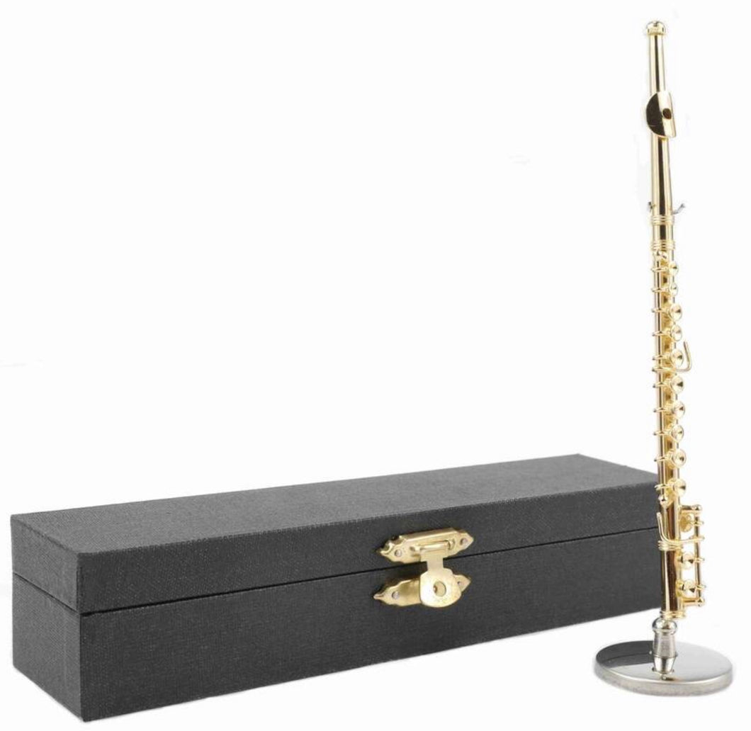 Agifty Miniature Flute w/Stand & Gift Case (AGFTYI1006)