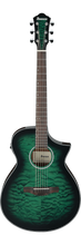 Load image into Gallery viewer, Ibanez AEWC16QA AEWC Series Electro-Acoustic Guitar - Transparent Emerald Burst
