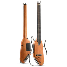 Load image into Gallery viewer, Donner HUSH-I Silent Electro-Acoustic Travel Guitar Bundle - Mahogany
