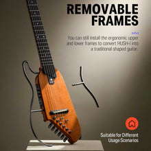 Load image into Gallery viewer, Donner HUSH-I Silent Electro-Acoustic Travel Guitar Bundle - Mahogany
