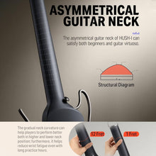 Load image into Gallery viewer, Donner HUSH-I Silent Electro-Acoustic Travel Guitar Bundle - Black

