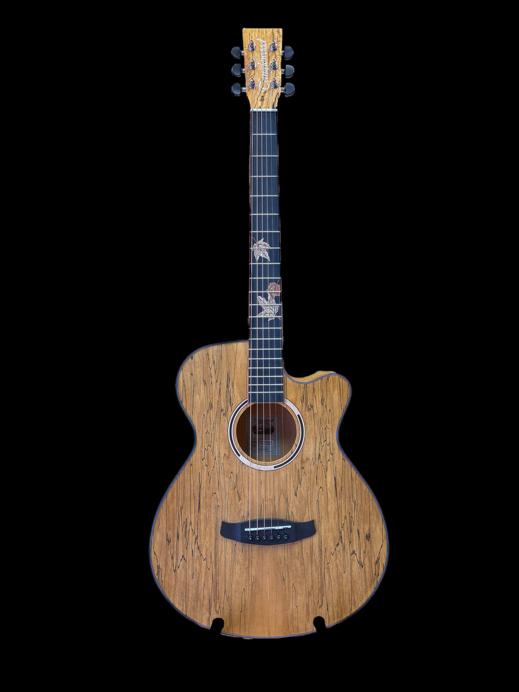Tanglewood DBTSFCEASM Super Folk Electro-Acoustic Guitar - Spalted Maple