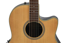 Load image into Gallery viewer, Applause AB24 Heritage Traditional Mid Cutaway Electro Acoustic Roundback Guitar - Natural
