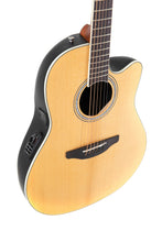 Load image into Gallery viewer, Ovation CS24 Celebrity Traditional Mid-Cutaway Electro Acoustic Roundback Guitar - Natural
