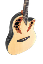 Load image into Gallery viewer, Ovation CE44 Celebrity Elite Mid-Cutaway Electro Acoustic Roundback Guitar - Natural

