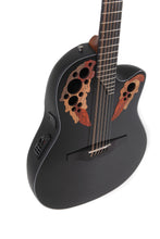 Load image into Gallery viewer, Ovation CE4412 Celebrity Elite Mid-Cutaway Electro Acoustic Roundback 12 String Guitar - Black
