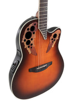 Load image into Gallery viewer, Ovation CE48 Celebrity Elite Super Shallow Cutaway Electro Acoustic Roundback Guitar - Sunburst
