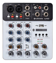 Load image into Gallery viewer, Citronic Q-PAD Mini Mixer w/ USB/BT and Audio Interface
