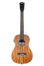 Load image into Gallery viewer, Kala KA-CM-BE Curly Mango Electro-Acoustic Baritone Ukulele w/Gigbag
