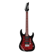 Load image into Gallery viewer, Ibanez GRX70QA Gio RG Series Electric Guitar - Transparent Reb Burst
