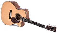 Load image into Gallery viewer, Sigma SGMC-10E Crossroad Series Grand Auditorium Cutaway Electro Acoustic Guitar w/Gigbag - Natural
