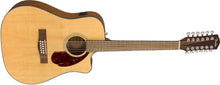 Load image into Gallery viewer, Fender CD-140SCE 12-String Electro Acoustic Guitar w/Hardcase - Natural
